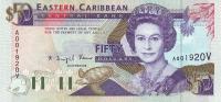 Gallery image for East Caribbean States p29v: 50 Dollars